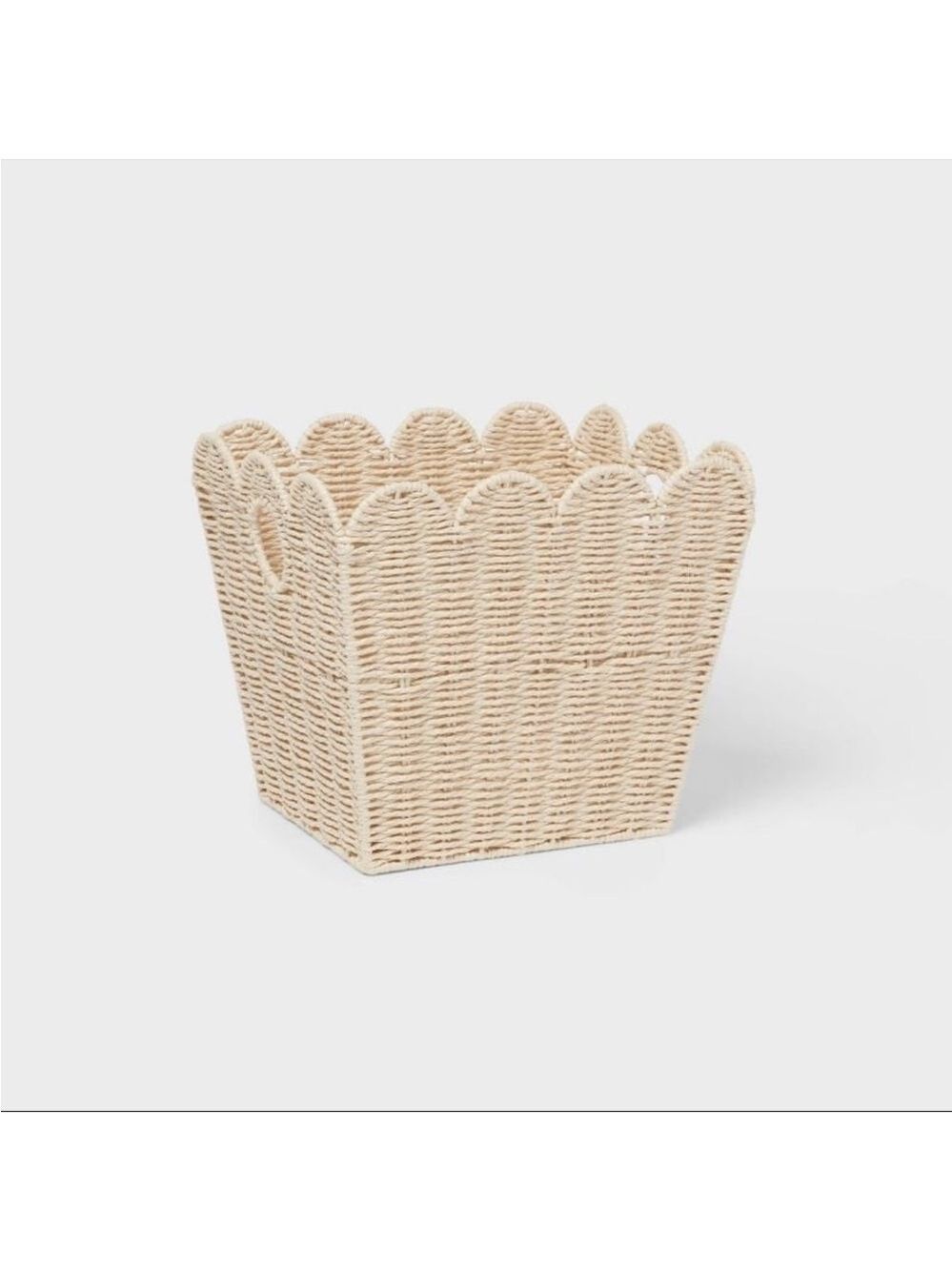Large Woven Scallop Kids' Storage Basket - Pillowfort